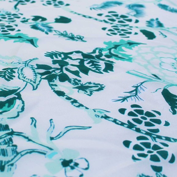 NWT 100% Floral Green Silk Bandana - Picture 4 of 4